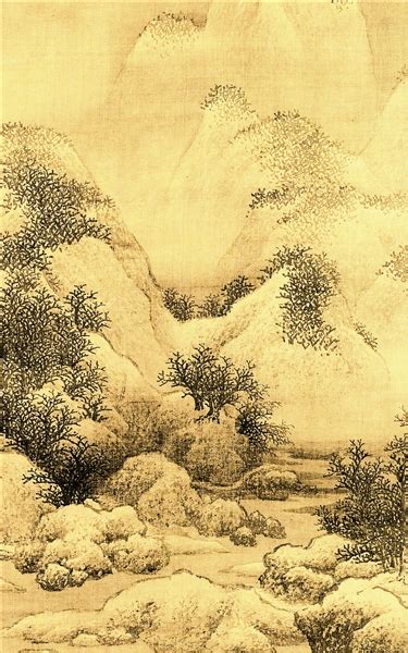 雪景寒林图图片