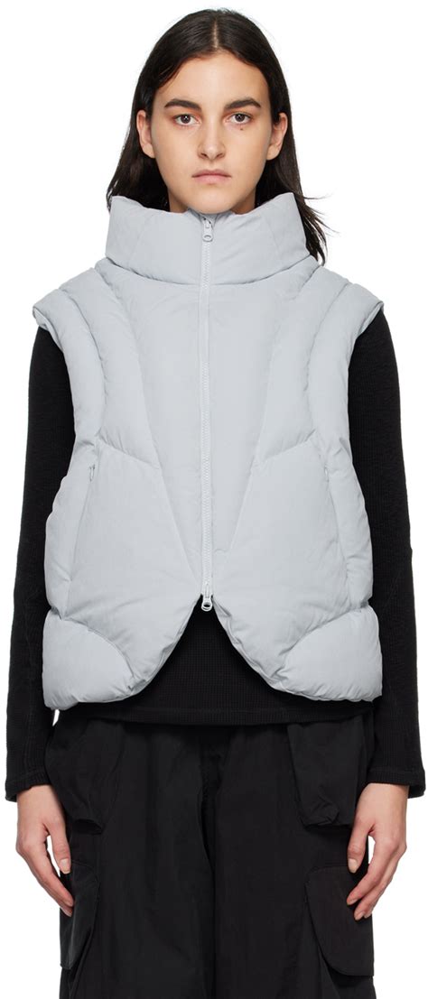 Hyein Seo: Blue Padded Reversible Vest | SSENSE UK