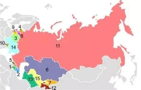 苏联解体前地图有多大?