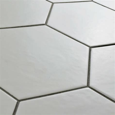 EliteTile Hexitile 7" x 8" Porcelain Mosaic Tile in Matte White & Reviews | Wayfair