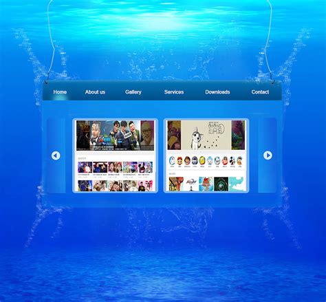 海洋主题登录页模板设计_平面广告 - logo设计网