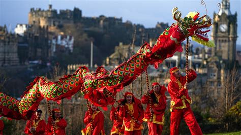 Chinese Dragon Dance to celebrate the Lunar New Year in Central, Hong ...
