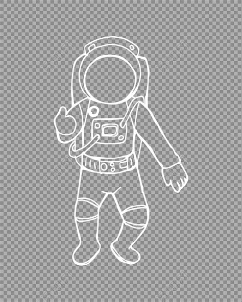 宇航员在太空的简笔画,宇航员在太空的的简笔画画法_人物简笔画