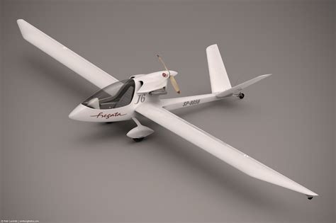 波兰J&AS Aero公司J6 Fregata观光滑翔机CGI渲染设计。