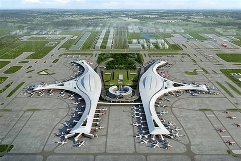保障国内航班，北京大兴机场启用E指廊缩短旅客步行登机时间_京报网