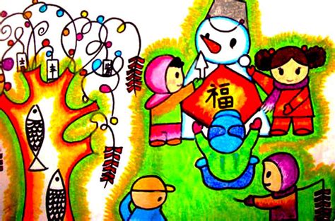 新年画儿童画简单又漂亮（超简单的新年主题画来咯，一看就会，快来试试吧。） | 说明书网