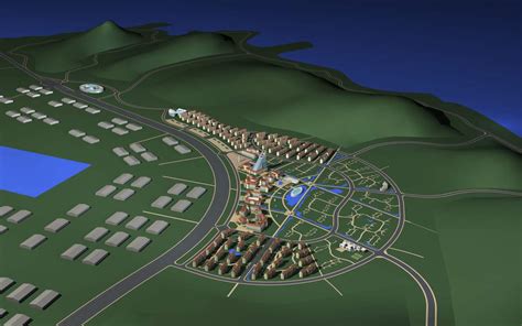 黄岛规划3dmax 模型下载-光辉城市