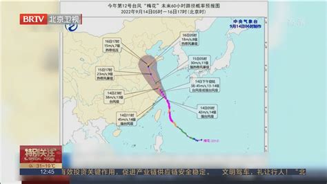 强台风“梅花”携风带雨而来 中央气象台继续发布台风橙色预警_北京时间