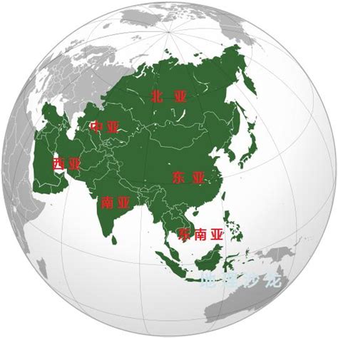 亚洲地图图片 - 高清大图 - 八九网