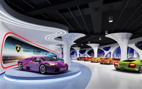 车展展厅展台设计案例效果图-序赞网