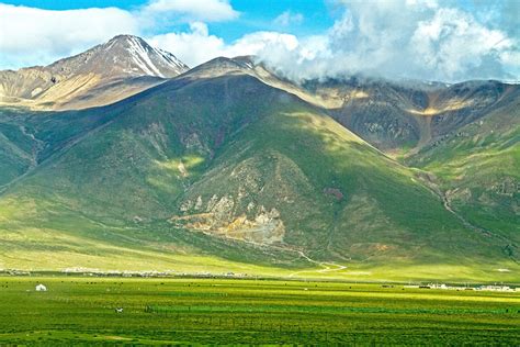 西藏那曲,高山丘壑,自然风景,摄影,汇图网www.huitu.com