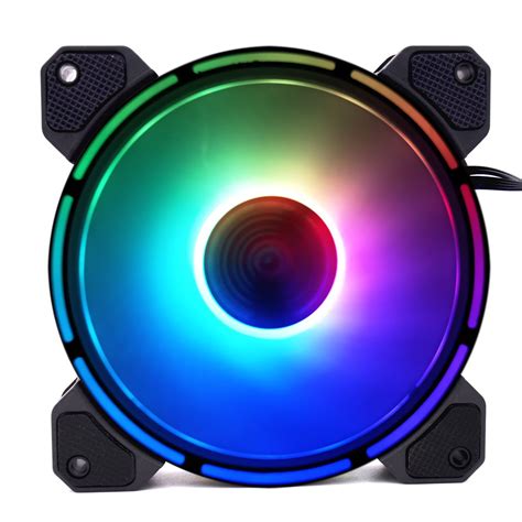 COOLMOON琥珀RGB箱风扇 12cm台式机电脑静音炫彩变色RGB发光风扇-阿里巴巴