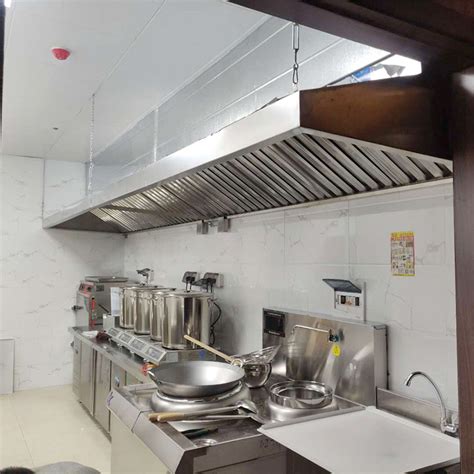 商用不锈钢油烟罩简易抽油烟机排风机厨房饭店厨房排烟罩定制-阿里巴巴