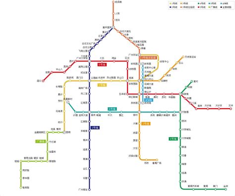 广州地铁线路图最新版_地图窝