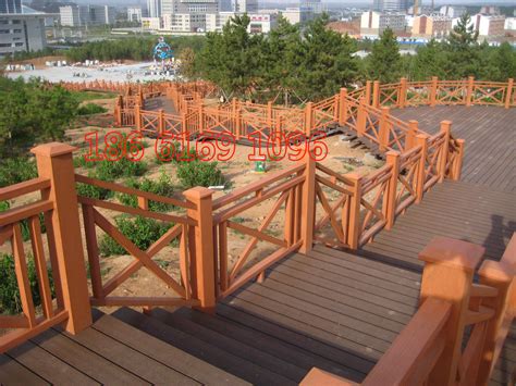 高品质塑木制品护栏 木塑栈道围栏 木塑新材料-阿里巴巴