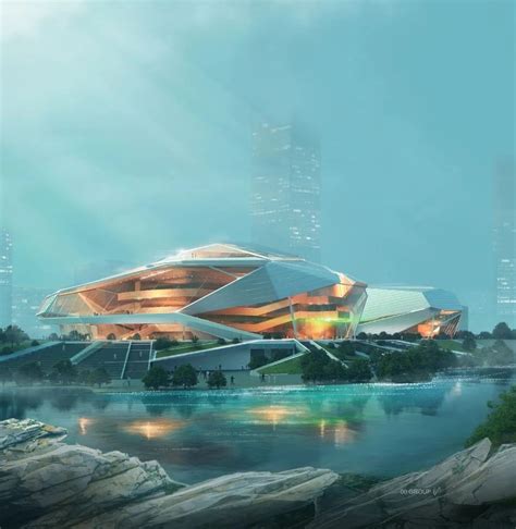设计源自中国传统的红灯笼造型：武汉汉秀剧场-搜建筑网