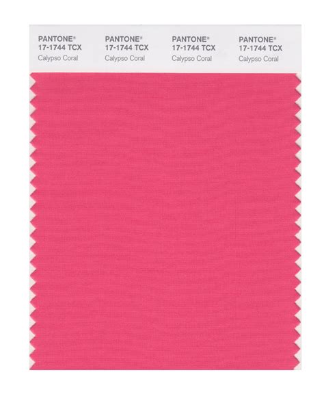 BUY Pantone Cotton Swatch 17-1744 Calypso Coral