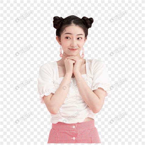 氧气妆容甜美女生头像