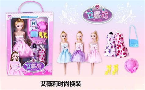 芭比娃娃套装女孩儿童玩具礼物设计搭配大礼盒公主换装衣服鞋子_虎窝淘