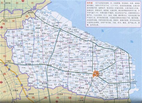 如东县地图图片