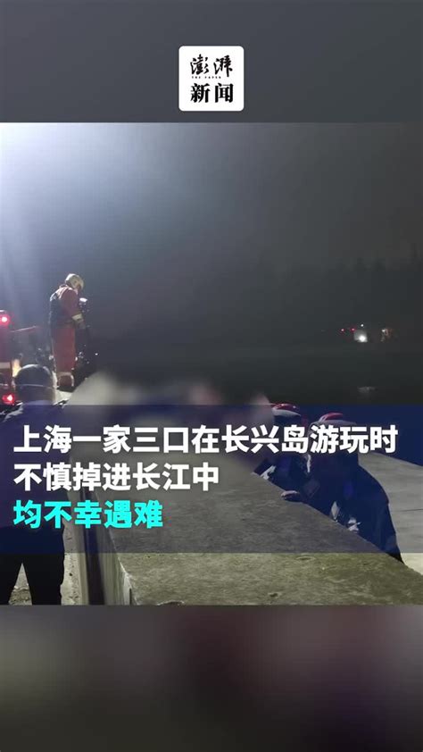 上海一家三口在长兴岛游玩时意外坠江，均不幸遇难|上海市|遇难|坠江_新浪新闻