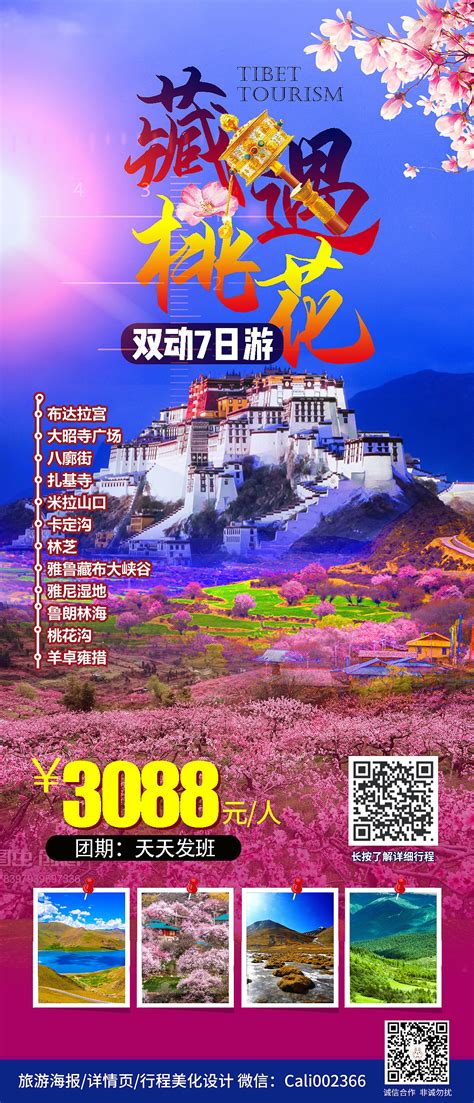 西藏林芝旅游海报设计图片_海报_编号11483051_红动中国