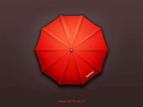 小红伞拟物练习_Vector01-站酷ZCOOL