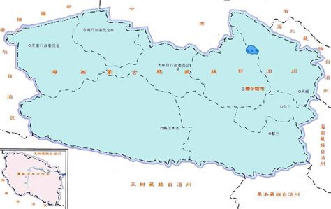 青海旅游地图详图 - 中国旅游地图 - 地理教师网