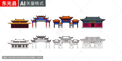 东光县著名地标建筑景点素材,海报设计,画册/宣传单/广告,设计模板,汇图网www.huitu.com