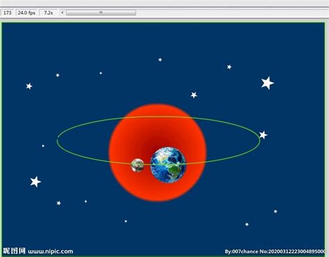 太阳月亮地球的公转和自转10秒__动画素材_Flash动画_多媒体图库_昵图网nipic.com
