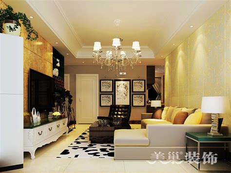 海马公园113平三室两厅现代简约装修效果图_河南郑州美巢装饰-站酷ZCOOL