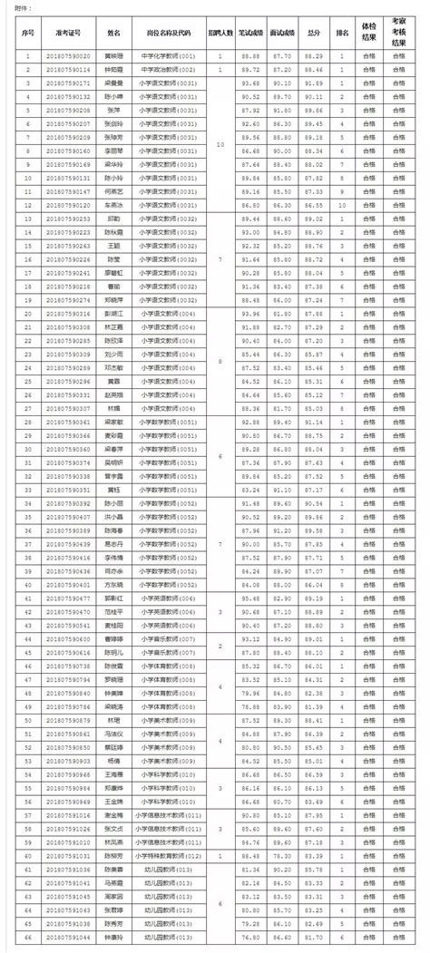 2018年湛江市赤坎区公开招聘教师拟聘人员名单公布_工作