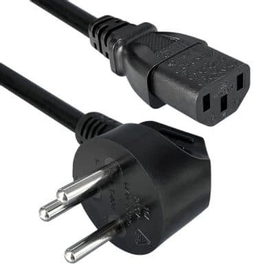 398001-01 - Israel Power Cord, - SI 32 to IEC 60320 C13