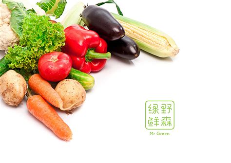 无公害绿色蔬菜农产品宣传海报模板[PSD]-变色鱼