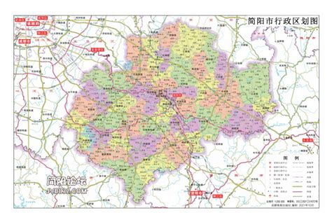 简阳市最新行政区划地图！_街头巷尾_简阳论坛