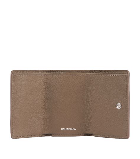 Balenciaga Mini Leather Papier Wallet | Harrods AU