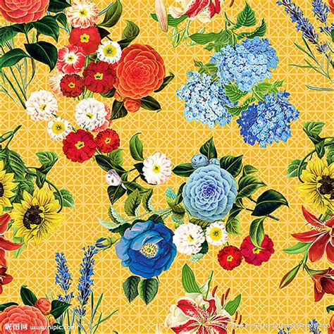彩色花卉装饰包装纸图案图片素材免费下载 - 觅知网