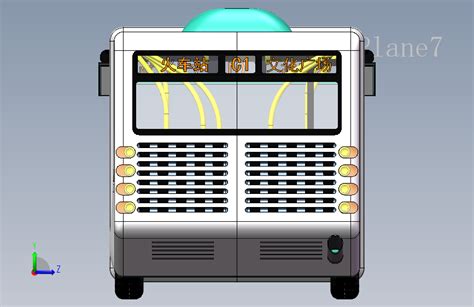 公共汽车模型图 - 乘用车图纸 - 沐风网