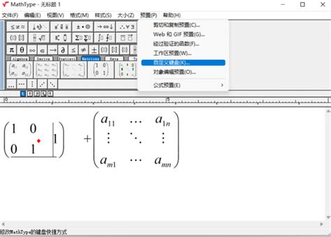 Mathtype矩阵怎么打空格 Mathtype矩阵怎么打省略号-MathType中文网