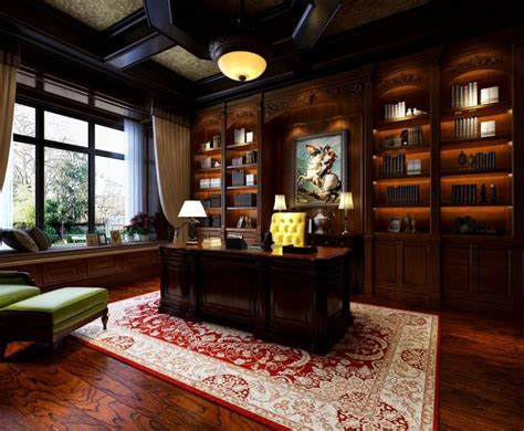 书房是办公与读书的地方，讲究安静，所以在装修的时候要特别注意。书本身能给人安静的感觉。而书房的装饰也要使用安静的家具，比如地板，安静就要从地面做起。
