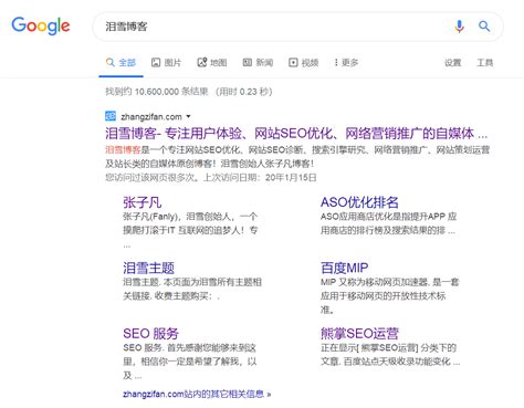 Google 搜索结果大变化，提前显示网站图标及网址 - 泪雪博客