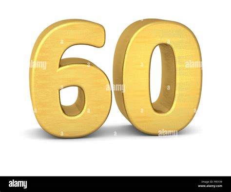 Golden number - 60 Stock Photo: 50512314 - Alamy