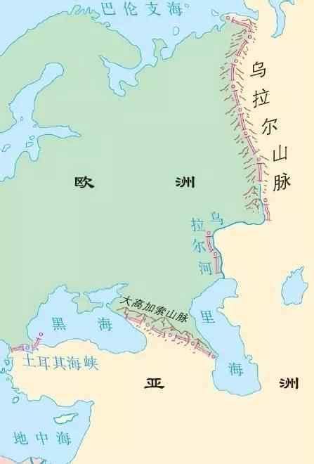 亚欧地图图片