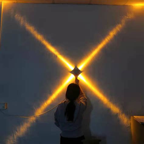 LED十字星光壁灯户外防雨酒店会所外墙工程灯走廊背景墙装饰灯12w-阿里巴巴