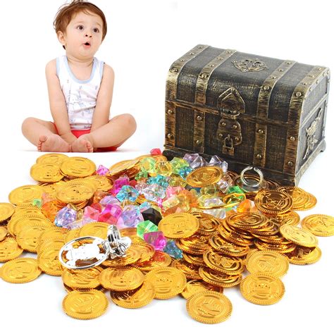 海盗宝箱儿童寻宝游戏藏宝箱玩具爆款加勒比仿古塑料大号海盗宝箱-阿里巴巴