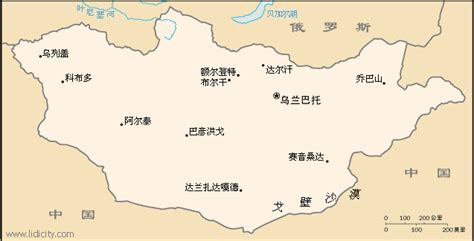 蒙古高原地图图片