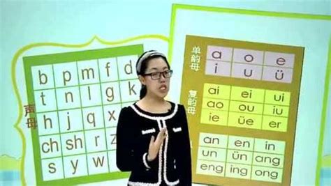 一年级汉语拼音23个声母带读视频