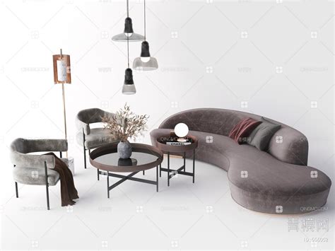 【异形沙发 休闲椅 弧形沙发 休闲沙发3D模型】_现代异形沙发 ...