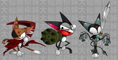 三只猫（酷乐猫、超级小黑咪）|涂鸦/潮流|插画|junliya008 - 原创设计作品 - 站酷 (ZCOOL)