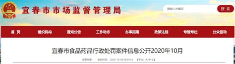 江西省宜春市市场监督管理局公开12起行政处罚案件信息-中国质量新闻网